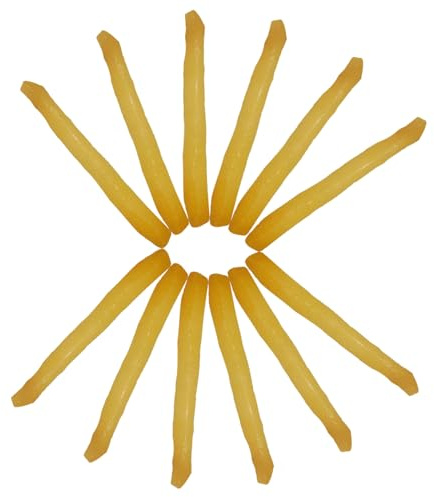 HONITANO Simuliertes Pommes Frites Modell Spielzeug 12 Stück Realistisches Kunststoff Essen Dekoration Für Restaurant Und Fotorequisiten