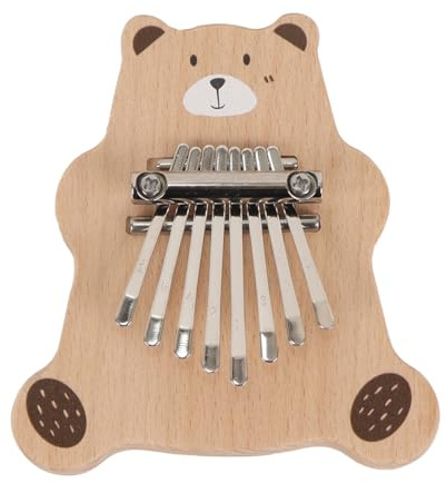 Ubric Violino per Pollice, Piccolo Strumento, Orso Kalimba, Pianoforte, 8 Tasti, Strumento Musicale in Legno