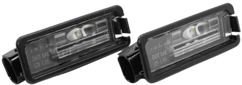 BIAREN 2x Rear Number Plate Light Lamp LED For Volkswagen VW Golf Mk6 Mk7 Polo Mk5 Mk6 Passat B7 B8 Beetle T-Roc Scirocco Seat Leon Mk3 Mk4 Toledo Mk4 Ibiza Mk5 1K8943021A 3G5943021A