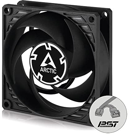 ARCTIC P8 PWM PST CO - PC Lüfter, 80 mm Gehäuselüfter (Generalüberholt) | Optimiert für statischen Druck und Dauerbetrieb, 200-3000 rpm via PWM PST geregelt
