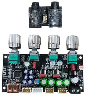 8-36V Amplifier Preamplifier Board Frequency Sound Control Home Theater Preamp Module DSP Mixing Module Replacement Preamp for Karaoke