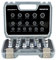 XZN Lot de 16 douilles Torx à 12 pans 8-24 mm pour l'extérieur
