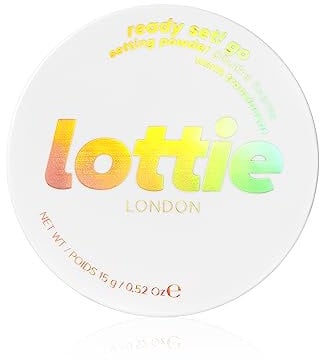 Lottie London Ready Set! Go in Warm Translucent, Setting Powder infused with Hyaluronic Acid, Long-wear & Soft-Focus Matte Finish