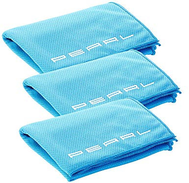 PEARL Kühlendes Tuch: 6er-Set effektiv kühlende Multifunktionstücher, 110 x 35 cm (Selbstkühlendes Handtuch, Kühltücher Sport, Microfasertuch)