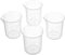 Othmro 4pcs 50ml Plastic Measuring Cups, Small Measuring Jug Plastic Liquid Container Graduated Beaker for Baking Cooking Kitchen Lab Measure Tool