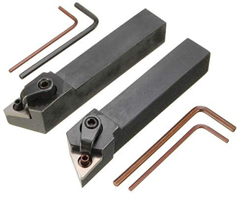 RETYLY 2 Stücke Mtjnl1616H16 Mtjnr1616H16 Dreh Maschine Dreh Werkzeug Halter 16X100 Mm für Tnmg Einsatz Kit 4 Schrauben Schlüssel + 2 Bohr Stange Set