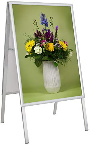 A1 Kundenstopper Plakatständer Aufsteller 25mm Alu Klapprahmen mit Druck