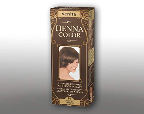 Venita Henna Color Haarfärbemittel, 4 Kastanie, 75 ml