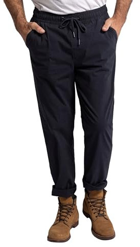 JP1880 Schlupfhose, Pantalon à Enfiler, Flexnamic, Dunkel Blau, 5XL Homme
