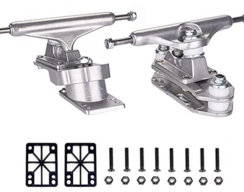 VOMI Surfskate S7 Truck (Achsen) für Land Surfing Skateboard Carving Pumping, Aluminium-Magnesium-Legierung, Kompatibel mit verschiedenen Skateboards und Longboards, mit Installationszubehör