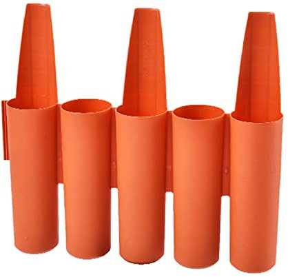 HHWEA Beetzaun Set Kunststoff Dekozaun Geeignet Für Einfache Zusammenstellung Verschiedener Formen Spitzen Zur Einzäunung Und Abgrenzung Von Beeten,Orange-4pcs