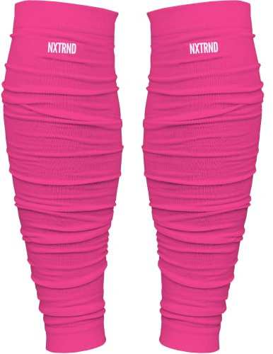 Nxtrnd Fußball Beinmanschetten Wadenmanschetten für Herren Jungen Verkauft als Paar, Pink, Einheitsgröße