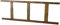 Kistenkolli Altes Land Deko Holzleiter als Handtuchhalter Badezimmer Bad Kleiderleiter Handtuchleiter 100cm 3 Sprossen (Braun, 100 x 35cm)