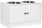 PawHut Gamelles Chiens surélevées gamelle Double Chien Chat Porte-gamelles 60 x 30 x 35,5 cm 2 gamelles 2L Acier INOX incluses Bois Blanc