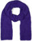 styleBREAKER Damen langer Strick Schal mit Wellen Strickmuster, warmer Winter Strickschal Einfarbig 01018168, Farbe:Violett