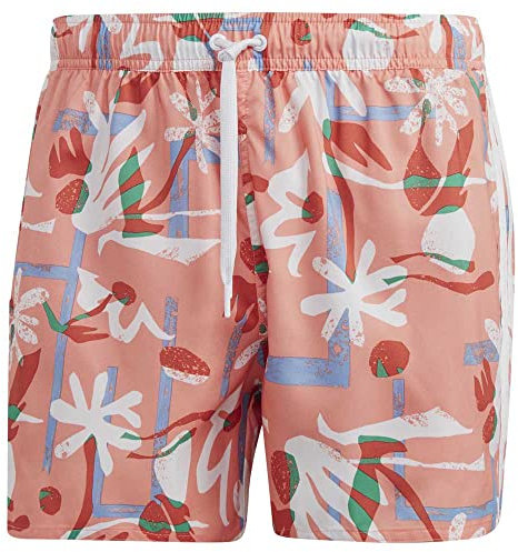 ADIDAS HT2122 Flo CLX VSL Costume da Nuoto Coral Fusion/White M