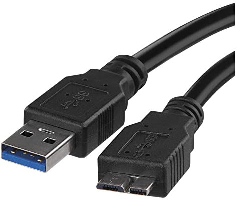 EMOS Cavo USB 3.0 Micro USB a USB, 5 Gbit/s, 1 m, Nero