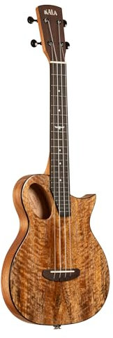 Kala Brand Music Co., Ukulele mit 4 Saiten, rechts, Mango, Tenor (KA-OWL-MNG-TE_W/Bag)