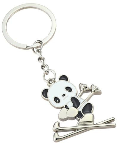 Snowboard Schlüsselanhänger, Schlüsselanhänger mit Schlittschuh Anhänger, Edelstahl Auto Schlüsselanhänger Snowboard Anhänger Metall Keychain Für Skifahrer, Skifreunde (#05)