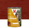 V33 Vernice per legno esterno mogano – protezione classica 4 anni – protegge dal grigiore – diretto legno nuovo o vecchio – consistenza antigoccia, 0,75 l