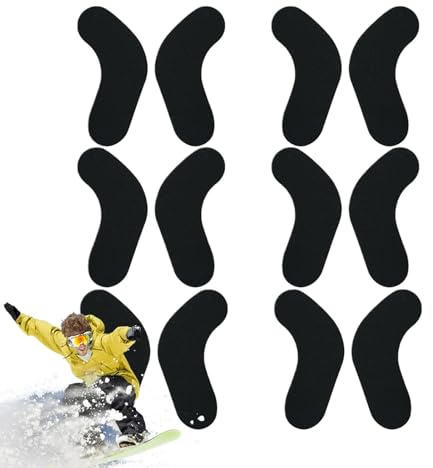 Baoqifong Snowboard-Boot-Fitting-Pads, Skischuh-Knöchel-Pads - 6 Paar Skischuh-Polsterwickel | Skischuh-Einlagen-Kissen, Selbstklebende Snowboard-Stiefel-Montagestange für Skifahren und