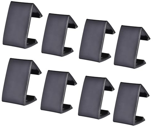 EAZHOP Möbel-Verbindungsklemmen Sofa Clip Halteklammern, 8 Stück Rattan Möbel Verbinder Lounge Set Clips für Gartenmöbelset Modul Outdoor Couch Patio Möbel(Schwarz) (43 * 31 * 23mm)