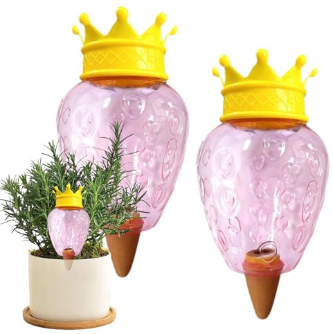 Nhujevkom Bewässerungskugeln Für Zimmerpflanzen | 2x Selbstbewässerungsspitzen Für Zimmerpflanzen | Automatische Bewässerungssysteme Für Garten Gewächshaus Terrasse Topfpflanzen Sukkulenten