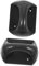 SHINEOFI 2Piezas Tiradores Adhesivos de Ventosa para Armarios y Ventanas Manijas Modernas de Plástico para Gabinetes y Cocina Instalación Superficies de Color Negro