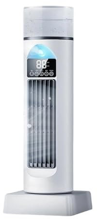 Ocastuted Ventiladores De Torre,Ventilador Torre Oscilante Inteligente para Dormitorio - Oscilación 120 Grados para Interior Exterior Hogar Dormitorio Mesa