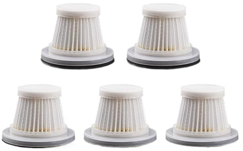 CVPX Kabellos Handsauger Tragbarer Staubsauger Filter Akku-Staubsauger, waschbarer Filter, wiederverwendbares Filterelement, Zubehör für Handstaubsauger(5pcs)