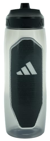adidas Defender Squeeze Water Bottle 34 oz (1L) Locking Sport Cap