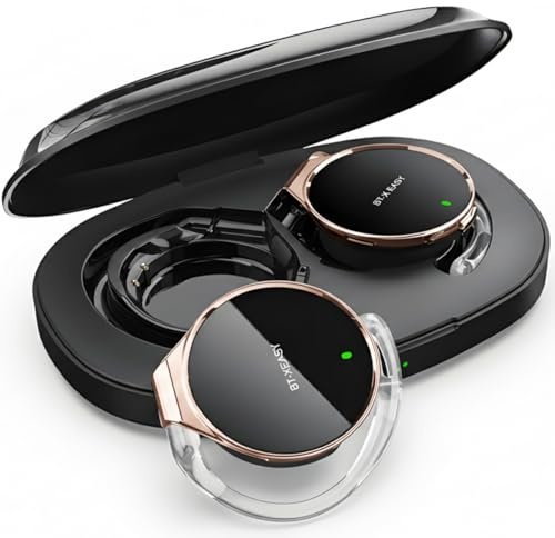 On Ear Headphones V5.4 Clip on Wireless Open-Ear Clip Earbuds Headphones | Ear Hook Earbuds Wireless Earhooks Clip Over-Ear Bluetooth Earphones for Home
