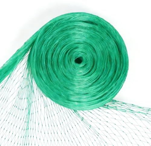 Fågelnät, fågelskyddsnät, finmaskigt, 5m x 10m, fruktträdsnät, dammnät | finmaskigt växtskyddsnät, väder- och UV-beständigt, duvnät, trädgårdsnät för fruktträd, grönsaksnät för att skydda mot fåglar