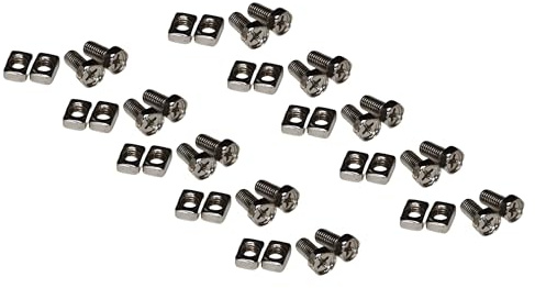 Lot de 20 vis de rechange IONI M5 pour batterie de scooter/moto - 5 mm (20 vis et 20 écrous)