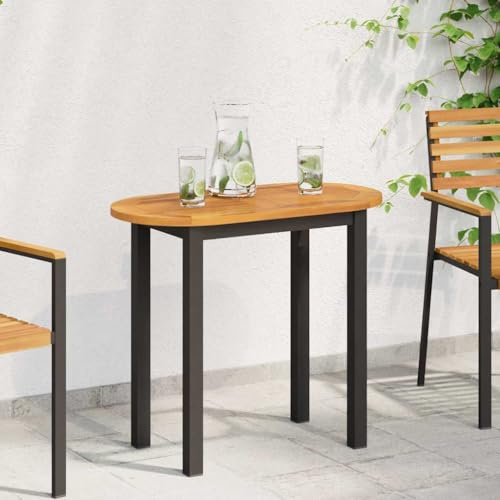 mtlskopl Tischplatte Braun 80x40 Akazie Massivholz Modernes Design Robuste Holzplatte für Küche Esszimmer Balkon und Home Office