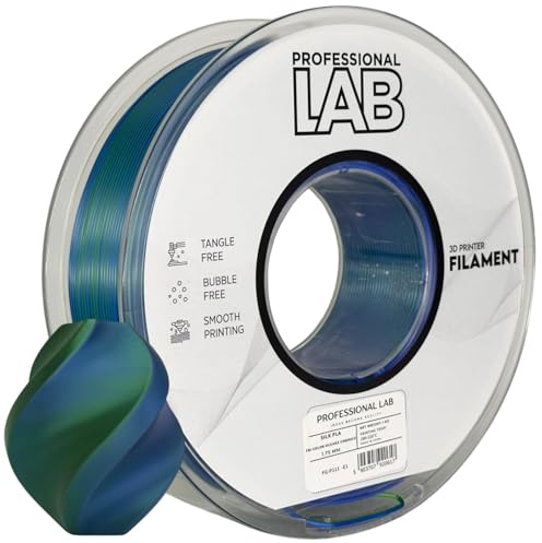Silk PLA Filament Mehrfarbig 1.75mm – 1KG Spule für 3D-Drucker, PLA Silk, Multicolor, Mehrfarbig, Silk Rainbow(Oceans Embrace)