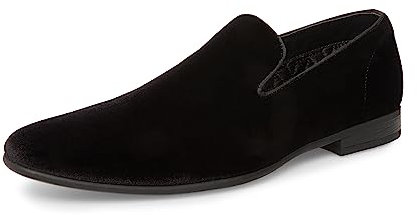Steve Madden Laight, Mocassino Uomo, Velluto Nero, 41 EU