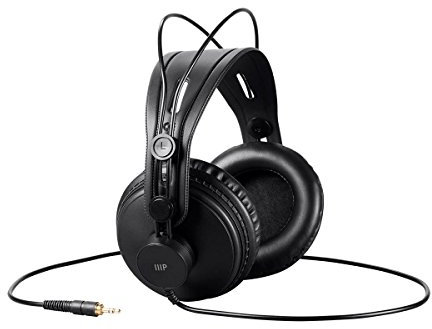 Monoprice Moderne Retro über Ohr Kopfhörer (116150), Schwarz