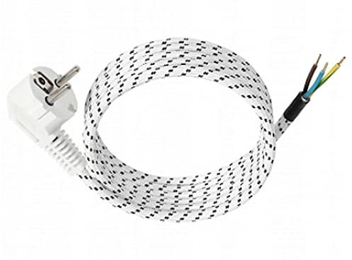 2m Bügeleisen-Anschlusskabel Leitung 3x0,75 m.Stecker Stoffkabel PPJ-2M 6423