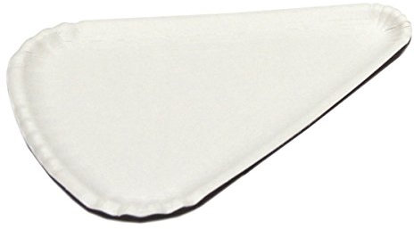 García de Pou 169.25 Platos Triangulares Pizza 1/8 24 x 18 cm, Set de 1000, Blanco