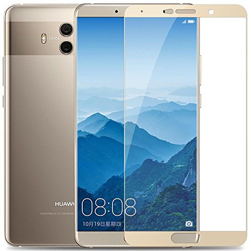 Protector de Pantalla de Cristal Templado Completo - Huawei Mate 10 - Dorado