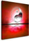 EAUZONE GmbH Yin und Yang 90x90cm Wandbild auf Leinwand, Kunstdruck Moderne Bilder