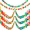 WILLBOND 6 Stück Lange Tropische Blumen Girlande Mehrfarbige Papier Girlande Hawaiianische Blumen Girlande für Luau Hawaiianisch Thema Party Zubehör