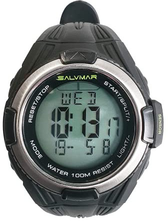 SALVIMAR Unisex – Erwachsene One Plus Tiefenmesser-Uhr, Schwarz, Einheitsgröße