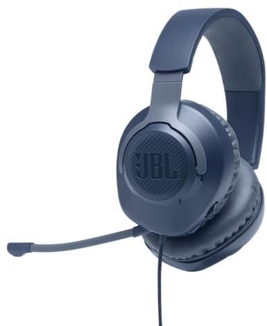 JBL Quantum 100 Casque de jeu filaire Bleu