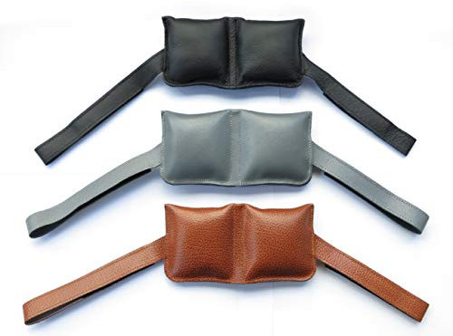 Leder-Türkissen-Tür-Kissen-Türstopper-Fensterstopper-Türpuffer-Kein lautes zuschlagen der Tür (8053 schwarz)