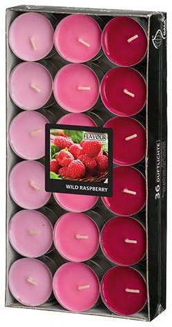 GALA Flavour by Duftlichte Ø 38 mm, 17 mm weinrot - Wild Raspberry Ton in Ton 96975 Teelichte Duftkerzen, 288 Stück