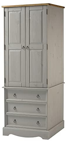 Core Products, Corona Grey 2 Door and 3 Drawer Wardrobe