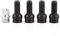 Tuerca antirrobo Micra, juego de cerradura de perno de gancho de rueda, tornillo antirrobo de neumático de coche, 4 + 1 M14 x 1,5 mm, perno de rueda de acero negro y tuerca