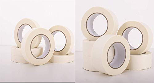 Sabco Masking Tape – Non-Residue and Highly Adhesive – Non-Reflective Paper Tape – Sticky Tape 2 Rolls – For Protection, Mending, Fixing, Decorations, DIY 24mm X 50m